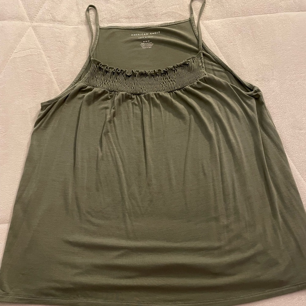 Green American Eagle Tank Top